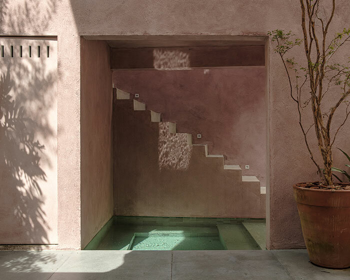 brazilian studio entre escalas builds a tiny pink swimming house for 'casa vila mariana'