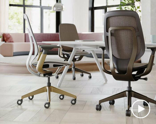 steelcase’s karman creates an ergonomic office chair for an age of restraint