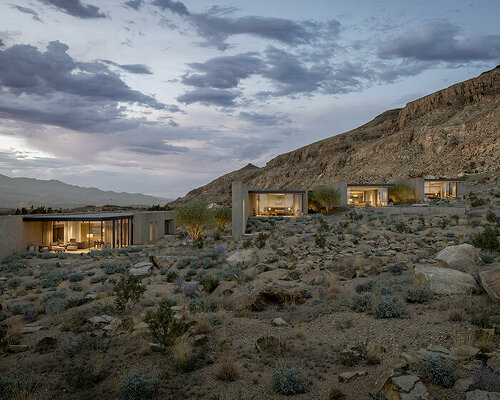 architects woods + dangaran to camouflage modern 'moccasin flats' within utah desert