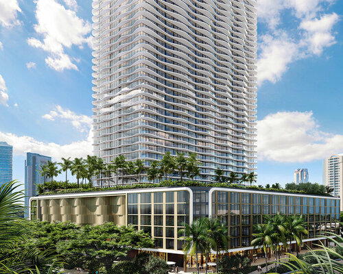arquitectonica designs the launiu, a rippling residential tower for hawaii