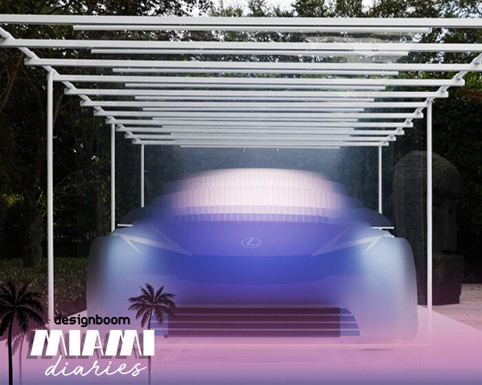 marjan van aubel turns solar cells into ethereal lexus LF-ZC sculpture at miami art week