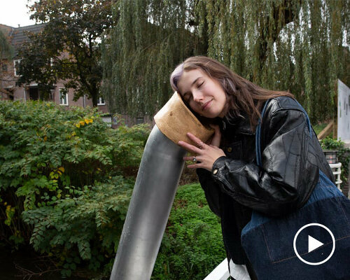 sound pipes and glass bulbs let eindhoven's dommel river communicate with passersby