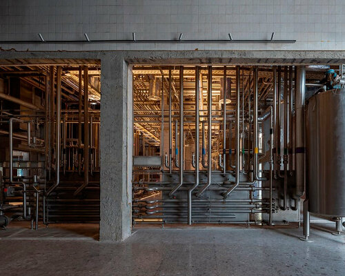 repurposed steel pipes and tanks showcase brewery's industrial heritage in china