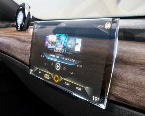 continental creates world’s first see-through car display in swarovski crystal at CES 2024