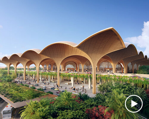 foster + partners makes strides in completing the techo international airport in cambodia