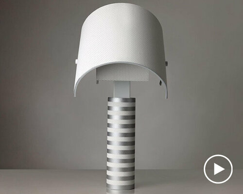 haneul kim recycles discarded movie theater screens into lamps and furniture pieces