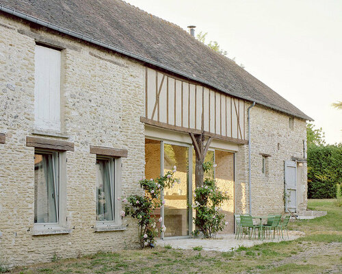 historic french farmhouse renovated to become studio guma's modern hécourt house