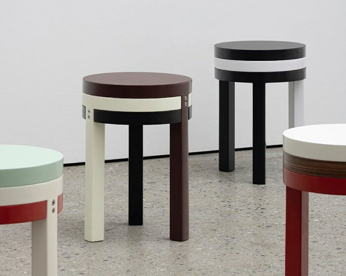 3PLY assemble stool by jaeyoung kim stacks three tiers of colors and materials