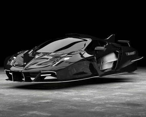 mansory's flying supercar 'empower' ditches wheels as it floats in the air when idle or parked