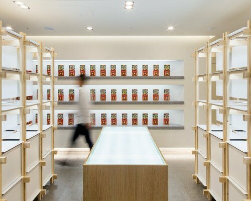 SML reinterprets ginseng cultivation structure as contemporary retail interior in seoul