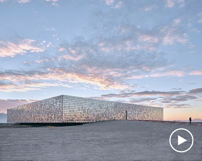 bilgin architects dots turkish solar plant with a shimmering control center