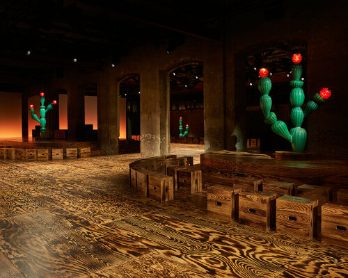 bottega veneta brings murano glass cacti and le corbusier’s cabanon stools to its FW24 show