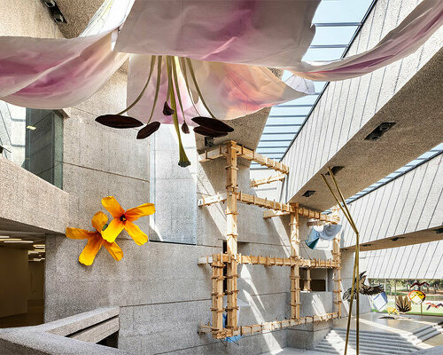 chicken-adorned airplane can fly you to petrit halilaj's exhibition at museo tamayo, mexico