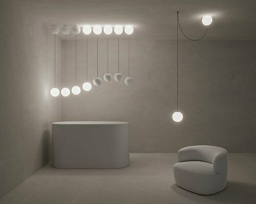 alexey danilin's 'twin' interconnects luminous globes in limitless configurations