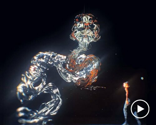 sougwen chung's 3D avatar conjures serpentine sculptures in virtual reality for GENESIS