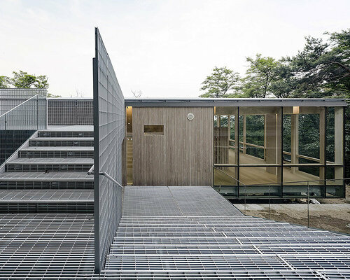 former guard post on south korea's inwang mountain becomes modern forest retreat