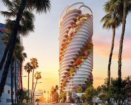 foster + partners designs 'the star,' a hollywood tower wrapped in spiraling gardens