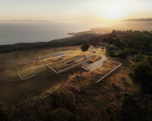 ANACAPA's grassy 'rincon house' is embedded into california's coastline