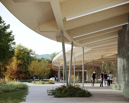 SO – IL cloaks williams college museum of art with gently sweeping rooftop