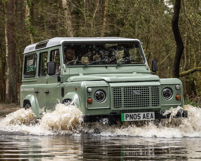 bedeo’s retrofit kit turns classic cars like defender into electric vehicles with in-wheel motors