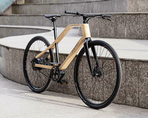 world’s lightest bamboo e-bikes by diodra have auto-shifting gears for bump-free rides