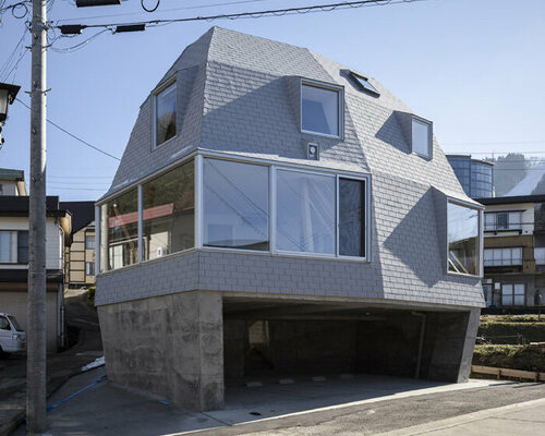 furuya design tucks its egg-shaped gondola house in the highlands of nagano