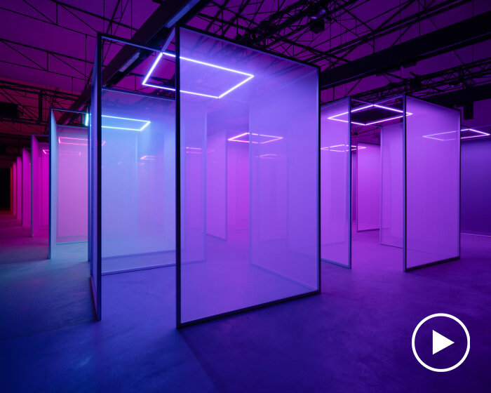 to make sense of color, google plays sound frequencies with changing neon lights in milan