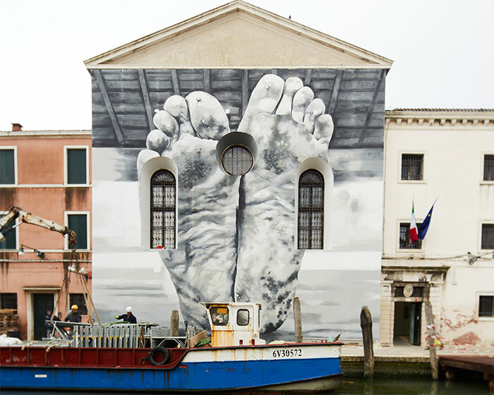 the vatican pavilion takes shape within a functional women's prison at the venice art biennale