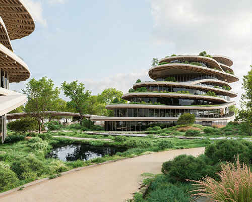 undulating 'GS headquarters' planned for tropical brazil by architect victor ortiz