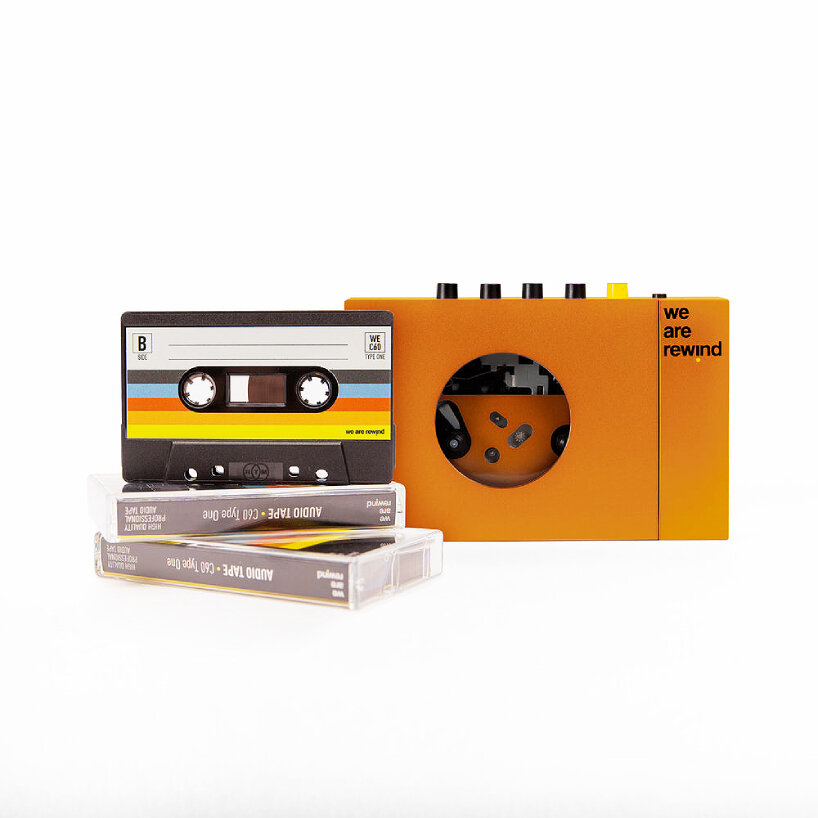 Vintage Audio cassette rewind or fastfoward from beginning to end