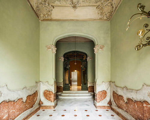 bach arquitectes preserves art nouveau elements in barcelona apartment building renovation