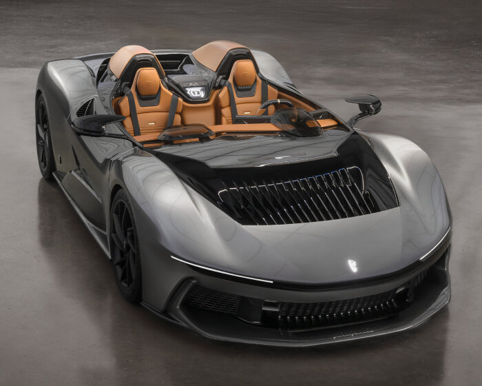 real-life ‘batman’ electric hypercar by automobili pininfarina debuts at monterey car week