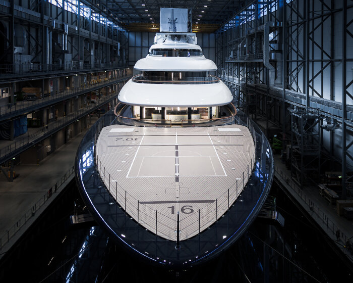 feadship brings out the world’s first hydrogen fuel-cell superyacht, project 821