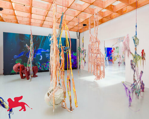 wiry sculptures and intricate threads unravel across the venice art biennale's french pavilion