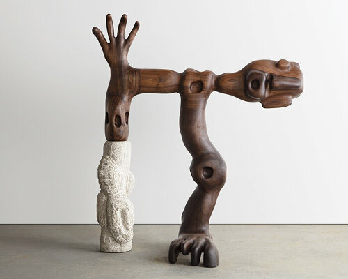 sculptor casey mccafferty explores mythological motifs and human anatomy at gallery FUMI