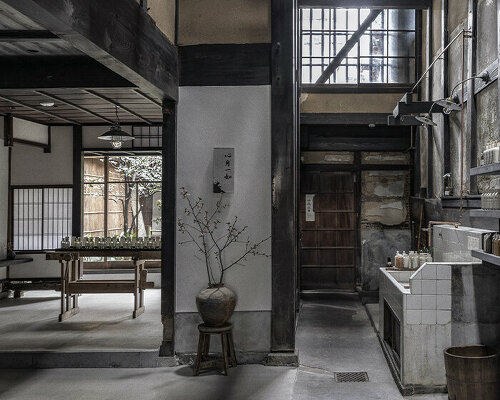 schemata architects' le labo store in kyoto welcomes visitors inside a preserved machiya