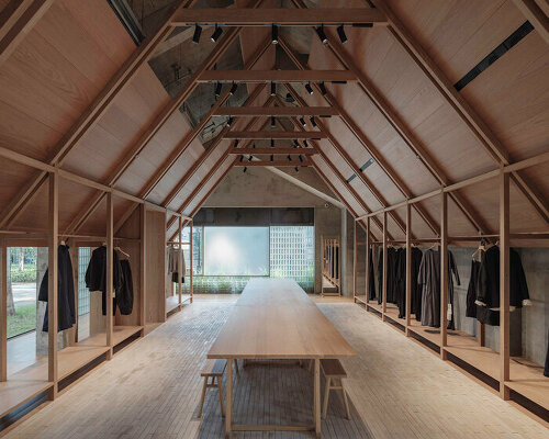 neri&hu crafts minimalist, nature-inspired retail interiors in shanghai