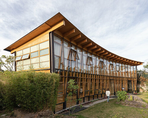 RAMA estudio's rammed-earth yoga studio is a wellness oasis in ecuador