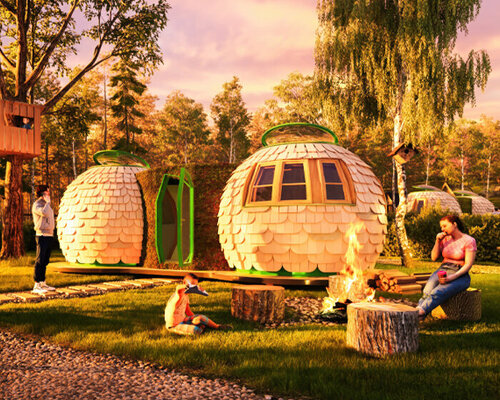 the first mycelium building will sprout in czechia as a glamping hub