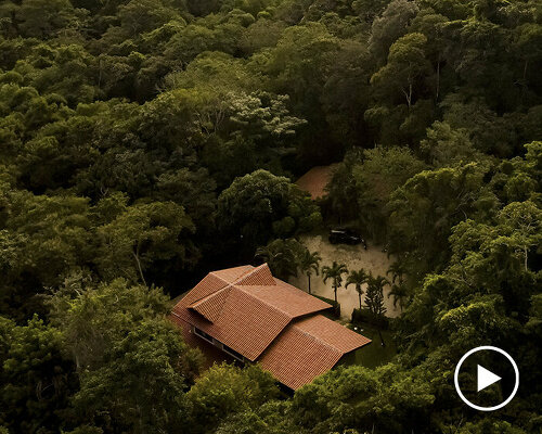 secluded casa sótão provides multi-level views to the lush brazilian landscape