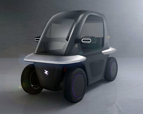 here’s zigy, a single-seater electric urban vehicle that can navigate congested city streets