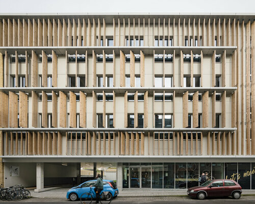 rhythmic slats by evr-architecten shade sustainable ghent campus