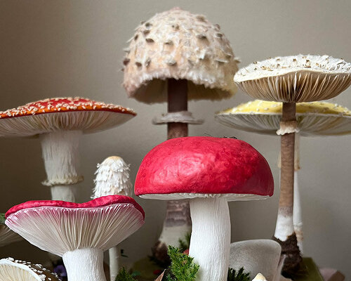 paper artist ann wood recreates a world of intricate mushrooms