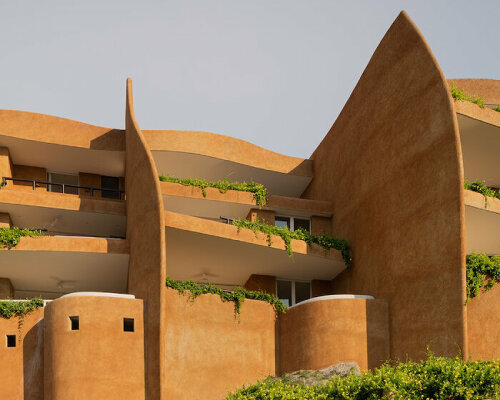 zozaya arquitectos' 'armadillo' residences in mexico capture curves of its namesake creature