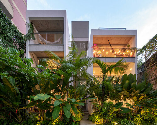 brazilian flora envelops community living project by laurent troost architectures