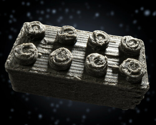 space scientists 3D print LEGO bricks with meteorite dust to build astronaut homes on moon