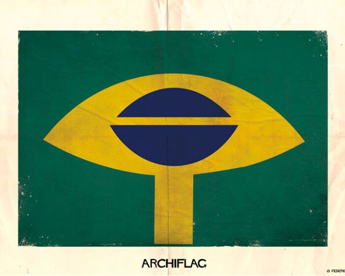 national flags composed of architectures transcend borders in federico babina's illustrations