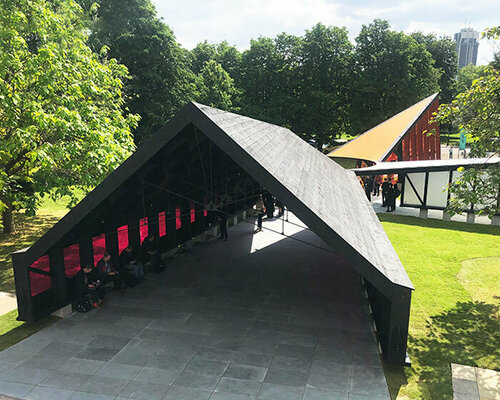 first look: designboom steps inside mass studies' 2024 serpentine pavilion