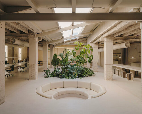 a lush barcelona photography studio 'blow models' is shaped with interiors by isern serra