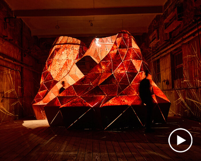 plastc lab conjures volcanic silhouettes from recycled plastic waste at we design beirut